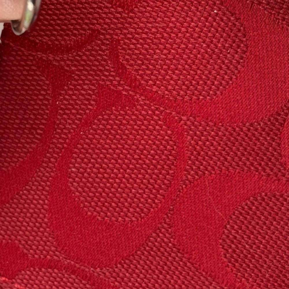 Coach signature c vintage red y2k compact wallet - Picture 2 of 13